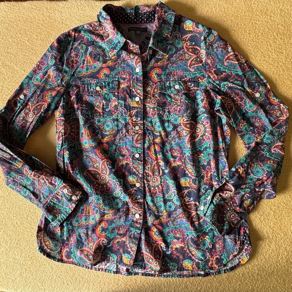 Tommy Hilfiger Multicolor Paisley Button-Down Shirt